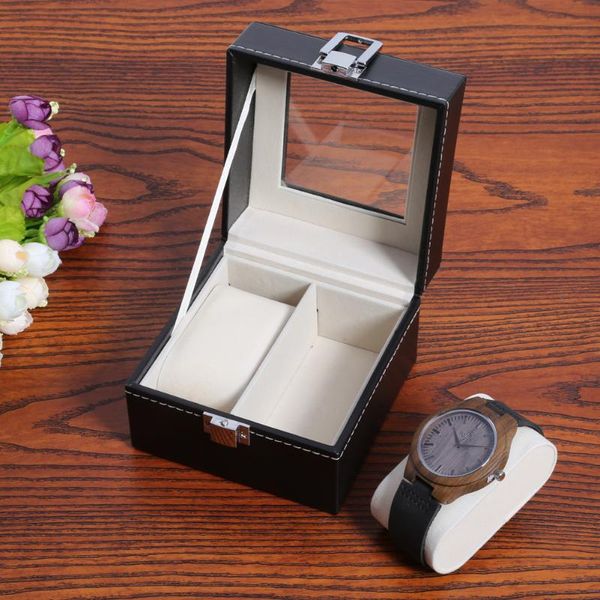 watch boxes & cases 2/6 digits high-end case pu display box gift with removable pillow transparent cover for storage tool, Black;blue
watch boxes & cases 2/6 digits high-end case pu display box gift with removable pillow transparent cover for storage tool, Black;blue