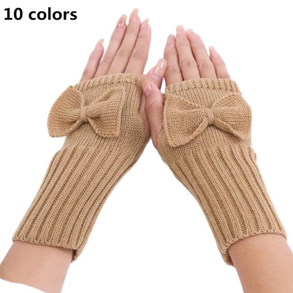 five fingers gloves women winter crochet knit fingerless with thumb hole solid color cute bowknot half mittens arm warmers, Blue;gray
five fingers gloves women winter crochet knit fingerless with thumb hole solid color cute bowknot half mittens arm warmers, Blue;gray