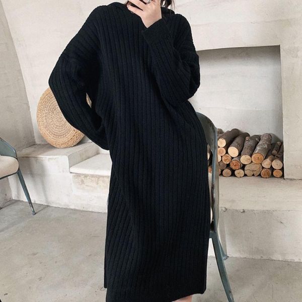 korean winter hooded thick long knitted sweater dress fashion sleeved oversized loose warm ankle length christmas dresses casual, Black;gray
korean winter hooded thick long knitted sweater dress fashion sleeved oversized loose warm ankle length christmas dresses casual, Black;gray