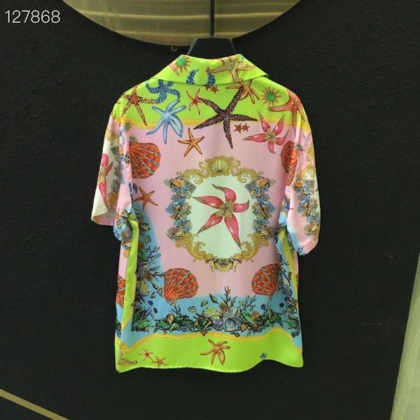 women's blouses & shirts w1698 fashion 2021 runway luxury european design party style clothing, White
women's blouses & shirts w1698 fashion 2021 runway luxury european design party style clothing, White