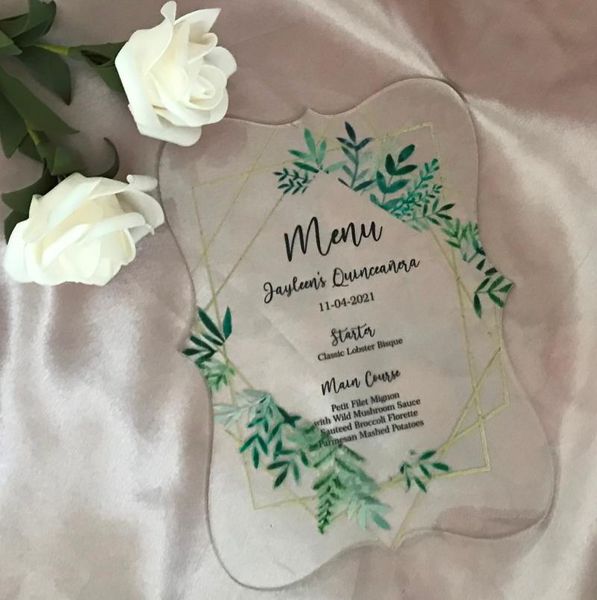 other event & party supplies acrylic menu cards,custom 10pcs wedding menu,green leaf menu,laser cut cards,christmas menu,party favor decorat
other event & party supplies acrylic menu cards,custom 10pcs wedding menu,green leaf menu,laser cut cards,christmas menu,party favor decorat