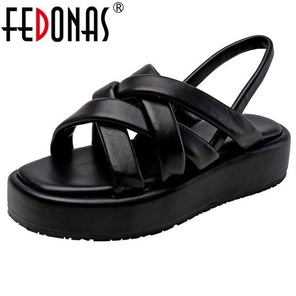 dress shoes fedonas concise design sandals for women genuine leather back strap flat 2021 summer working basic prom woman, Black
dress shoes fedonas concise design sandals for women genuine leather back strap flat 2021 summer working basic prom woman, Black