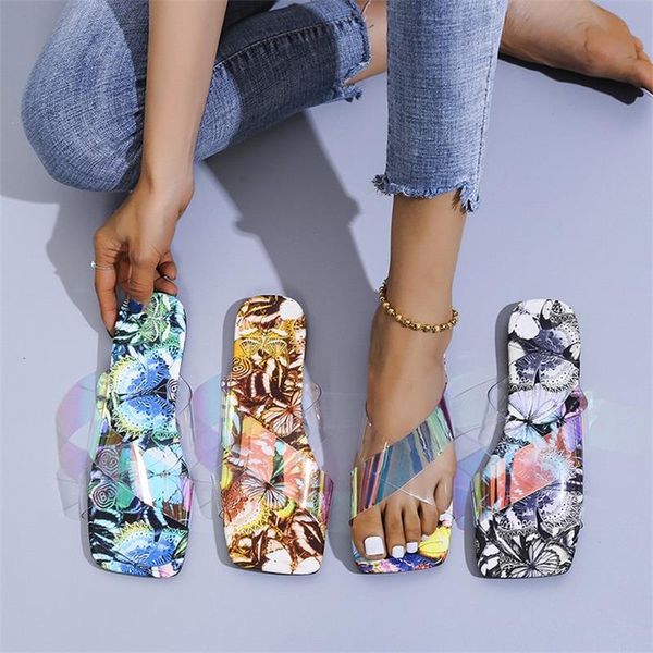 slippers 2021 women's shoes fashion color pvc simple cross open toe printing insole square low heel comfortable casual sandals 7kg169, Black
slippers 2021 women's shoes fashion color pvc simple cross open toe printing insole square low heel comfortable casual sandals 7kg169, Black