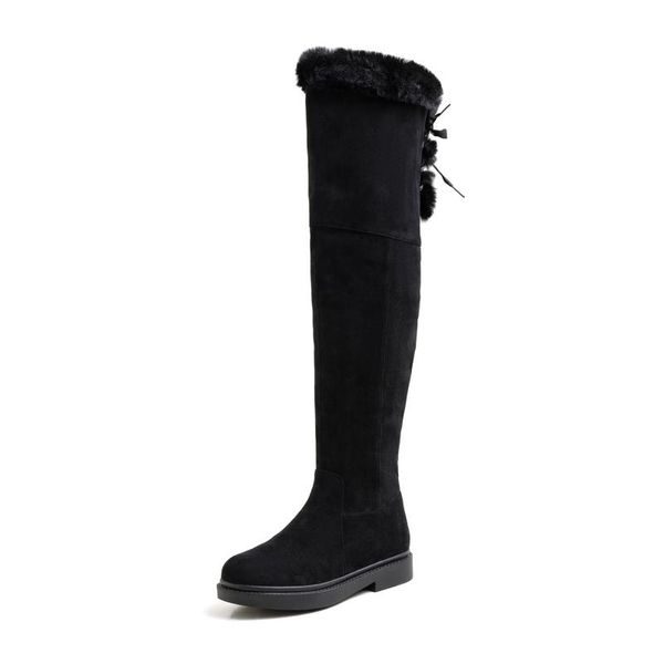 boots kmeioo winter snow fashion woman flat shoes knee-high comfortable classic lady style warm fur cow-suede, Black
boots kmeioo winter snow fashion woman flat shoes knee-high comfortable classic lady style warm fur cow-suede, Black