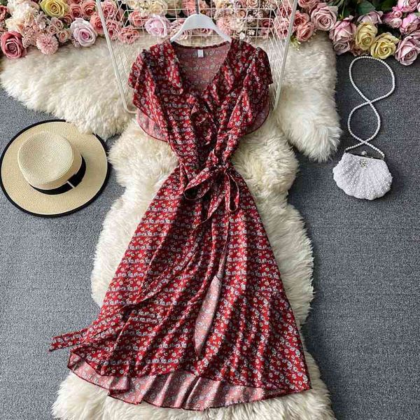 casual dresses suummer elegant ruffled waist slim v-neck chiffon floral midi dress for womens short sleeves print vintage vestido, Black;gray
casual dresses suummer elegant ruffled waist slim v-neck chiffon floral midi dress for womens short sleeves print vintage vestido, Black;gray