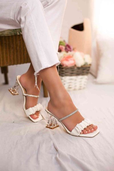 dress shoes transparent-heel sandals with a silver-stone detail, square women's slippers, high heels for the summer. xhnz xboz, Black
dress shoes transparent-heel sandals with a silver-stone detail, square women's slippers, high heels for the summer. xhnz xboz, Black