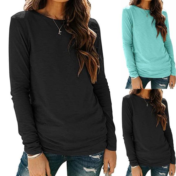 women's t-shirt fashion solid 2021 autumn loose o-neck basic tee female women long sleeve shirt blusas femininas clothing pullover, White
women's t-shirt fashion solid 2021 autumn loose o-neck basic tee female women long sleeve shirt blusas femininas clothing pullover, White