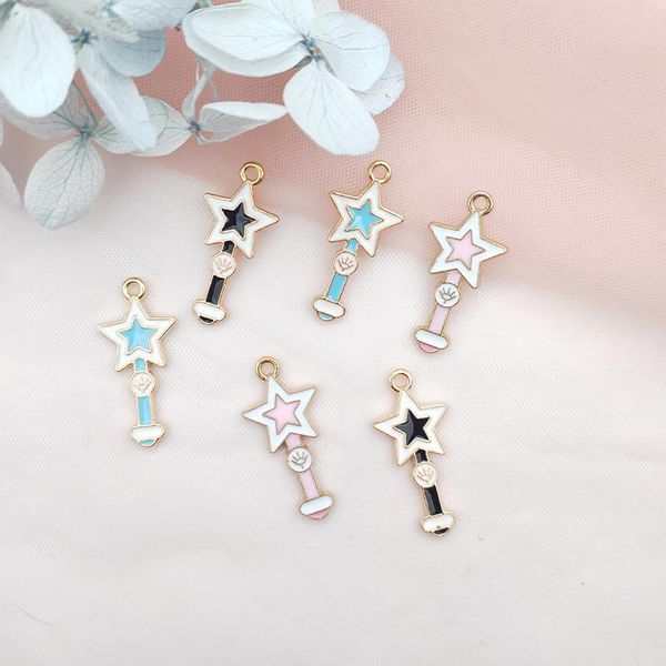 charms 10pcs alloy enamel charm pendant earrings star magic wand jewelry accessories diy bracelet necklace, Bronze;silver
charms 10pcs alloy enamel charm pendant earrings star magic wand jewelry accessories diy bracelet necklace, Bronze;silver