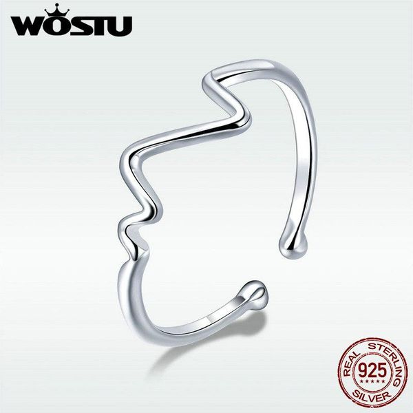 cluster rings wostu genuine 925 sterling silver fashion wave open women heart beat adjustable ring vocation party fine jewelry dzr159, Golden;silver
cluster rings wostu genuine 925 sterling silver fashion wave open women heart beat adjustable ring vocation party fine jewelry dzr159, Golden;silver