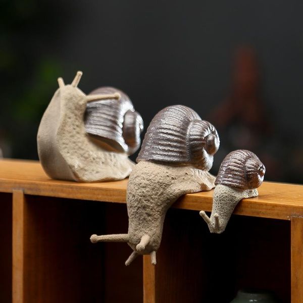 decorative objects & figurines t ceramic small snail ornaments bonsai micro landscape home decoration accessories for living room tea pets d
decorative objects & figurines t ceramic small snail ornaments bonsai micro landscape home decoration accessories for living room tea pets d