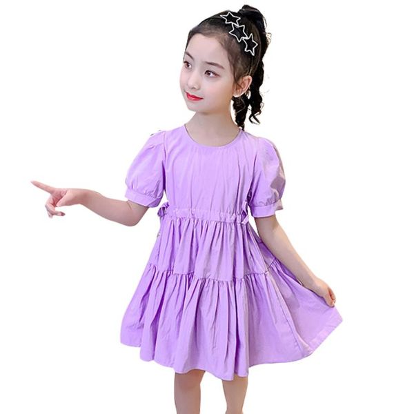 girls dress solid color for girl casual style children dresses summer clothing 6 8 10 12 14 girl's, Red;yellow
girls dress solid color for girl casual style children dresses summer clothing 6 8 10 12 14 girl's, Red;yellow