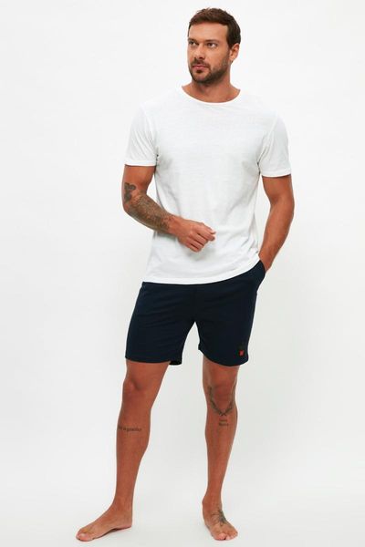 men's shorts trendyol embroidered knitted & bermuda thmss21sr0668, White;black
men's shorts trendyol embroidered knitted & bermuda thmss21sr0668, White;black