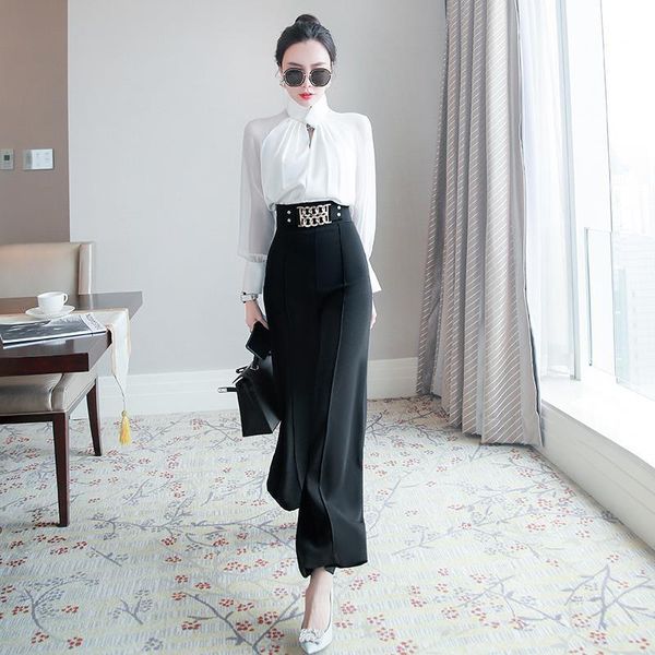 women's two piece pants 2022 women autumn fashion suits female long sleeve turtleneck shirts + high waist wide leg ladies two-piece set, White
women's two piece pants 2022 women autumn fashion suits female long sleeve turtleneck shirts + high waist wide leg ladies two-piece set, White