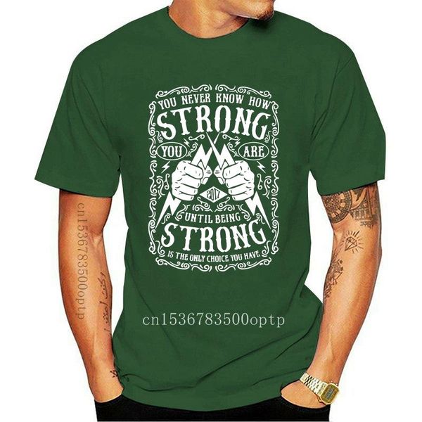 men's t-shirts you never know how strong are until being slogan t-shirt(2), White;black
men's t-shirts you never know how strong are until being slogan t-shirt(2), White;black