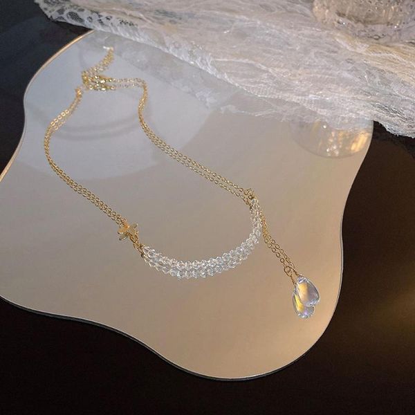 pendant necklaces korean crystal tassel necklace temperament beaded butterfly clavicle chain choker for women rhinestone neck jewelry, Silver
pendant necklaces korean crystal tassel necklace temperament beaded butterfly clavicle chain choker for women rhinestone neck jewelry, Silver