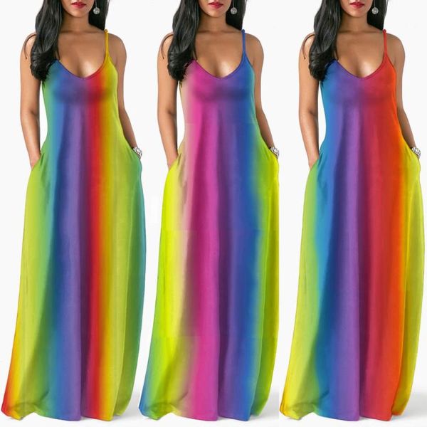 womens rainbow casual beach dress vintage tie dye floral elegant boho bodycon sleeveless maxi pockets dresses plus size, Black;gray
womens rainbow casual beach dress vintage tie dye floral elegant boho bodycon sleeveless maxi pockets dresses plus size, Black;gray