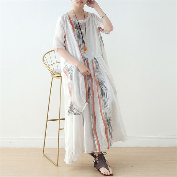 johnature women vintage dress print floral summer half sleeve loose robes casual women cloths dresses 210521, Black;gray
johnature women vintage dress print floral summer half sleeve loose robes casual women cloths dresses 210521, Black;gray