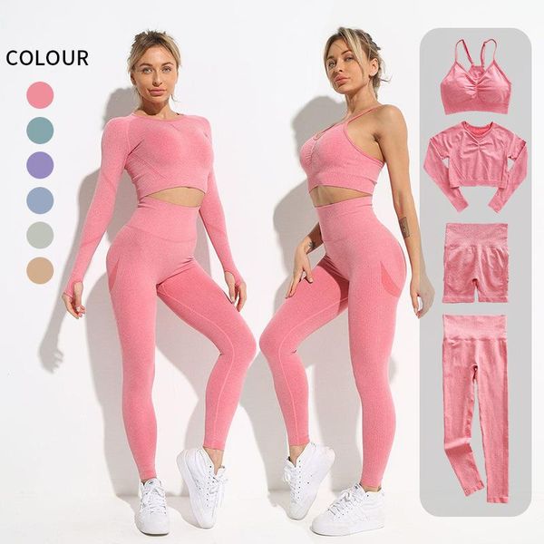 yoga outfit lngxo 4pcs set women seamless workout sportswear gym clothes sports suit high waist leggings fitness long sleeve crop
yoga outfit lngxo 4pcs set women seamless workout sportswear gym clothes sports suit high waist leggings fitness long sleeve crop