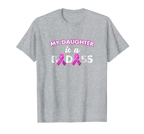 my daughter is a badass breast cancer t shirt, White;black
my daughter is a badass breast cancer t shirt, White;black