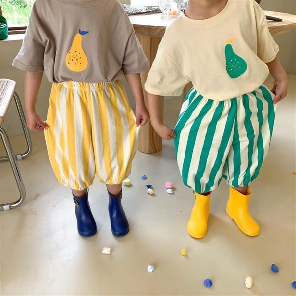 summer kids clothes striped harem pants loose cotton clothings for sister and brothers, Blue
summer kids clothes striped harem pants loose cotton clothings for sister and brothers, Blue
