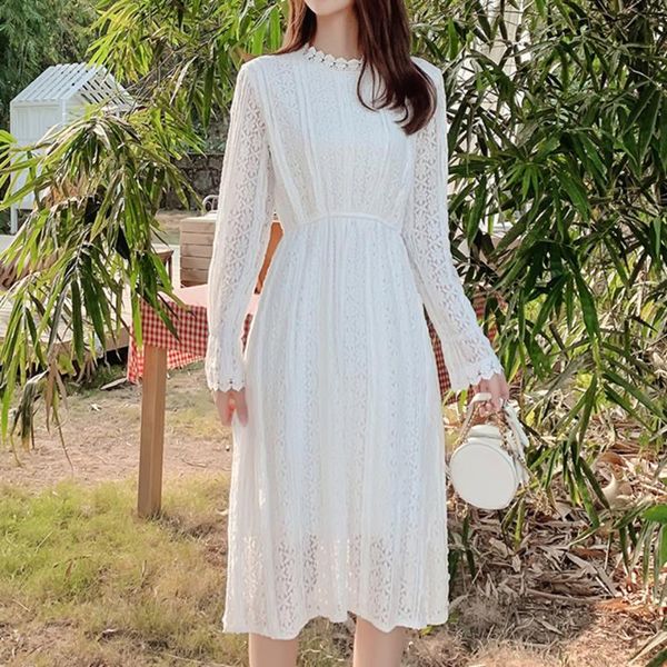 casual dresses summer lace stand collar robe bohemian white cute short sleeve midi dress 2021 high waist slim sweet party vestidos mujer, Black;gray
casual dresses summer lace stand collar robe bohemian white cute short sleeve midi dress 2021 high waist slim sweet party vestidos mujer, Black;gray