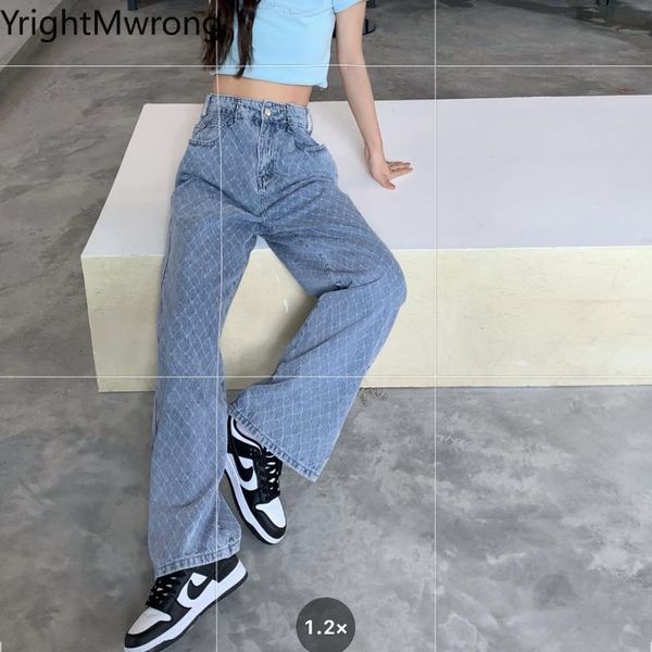 women's jeans korean high waist loose straight fashion plaid arygle striped blue denim pant mom women long slim trouser boyfriend baggy
women's jeans korean high waist loose straight fashion plaid arygle striped blue denim pant mom women long slim trouser boyfriend baggy