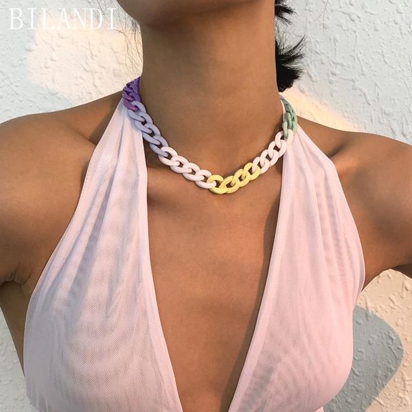 chains bilandi fashion jewelry acrylic choker necklace design multicolor pink white hip hop chain for women gifts, Silver
chains bilandi fashion jewelry acrylic choker necklace design multicolor pink white hip hop chain for women gifts, Silver