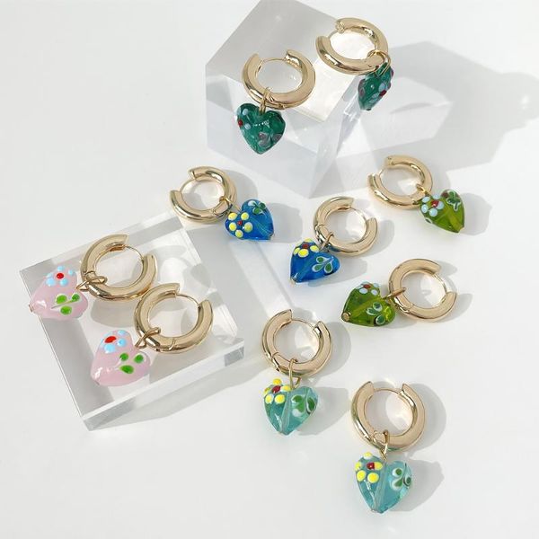 hoop & huggie allme romantic dainty dot print love gold plated earrings for women candy color coloured glaze heart, Golden;silver
hoop & huggie allme romantic dainty dot print love gold plated earrings for women candy color coloured glaze heart, Golden;silver