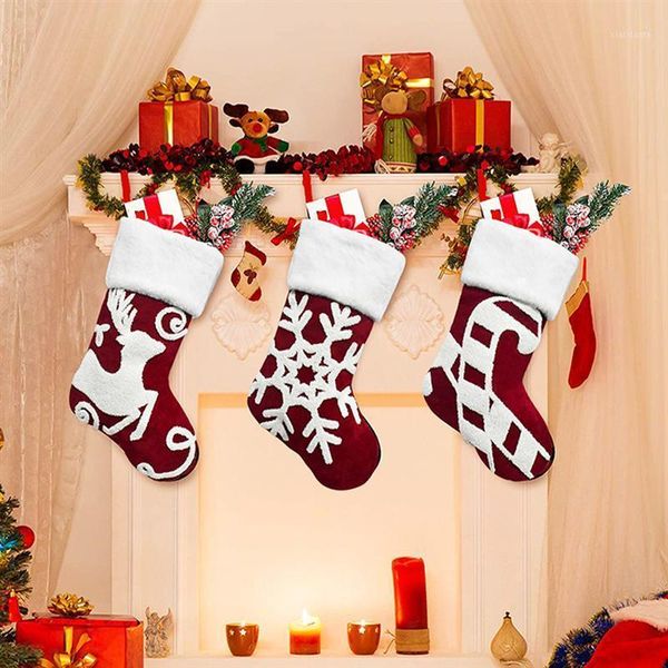 christmas decorations 1pc storage bag creative candy pouch xmas stocking hanging pendants
christmas decorations 1pc storage bag creative candy pouch xmas stocking hanging pendants