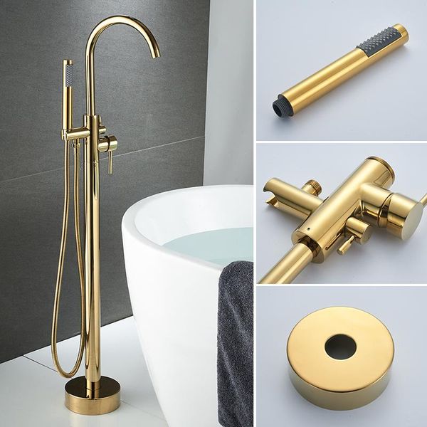 european solid brass floor shower retro floor-standing bathtub and cold water faucet bathroom set brushed gold sets
european solid brass floor shower retro floor-standing bathtub and cold water faucet bathroom set brushed gold sets