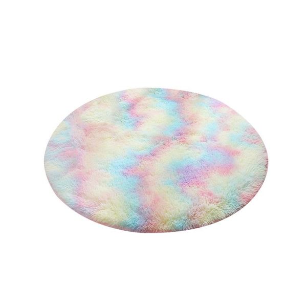 

fashion shaggy soft round carpets for living room bedroom kid rugs home carpet floor door mat simple thicker area rug mats