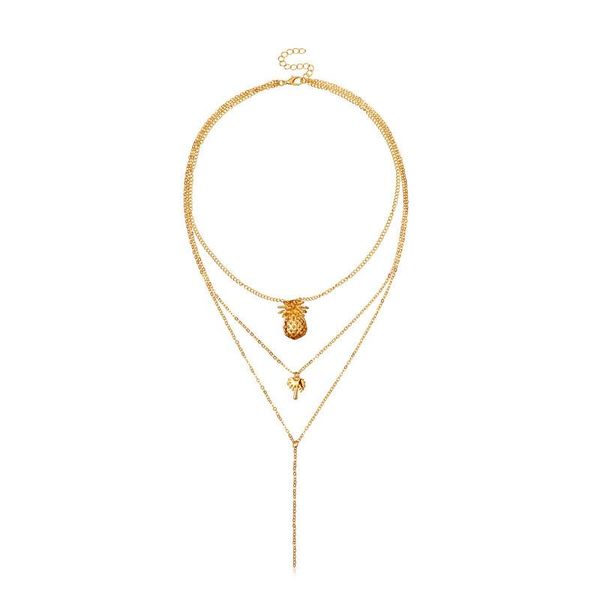 chokers bohemian vintage choker gold color pineapple coconut trees pendant chain necklace for women party fashion jewelry gift, Golden;silver
chokers bohemian vintage choker gold color pineapple coconut trees pendant chain necklace for women party fashion jewelry gift, Golden;silver