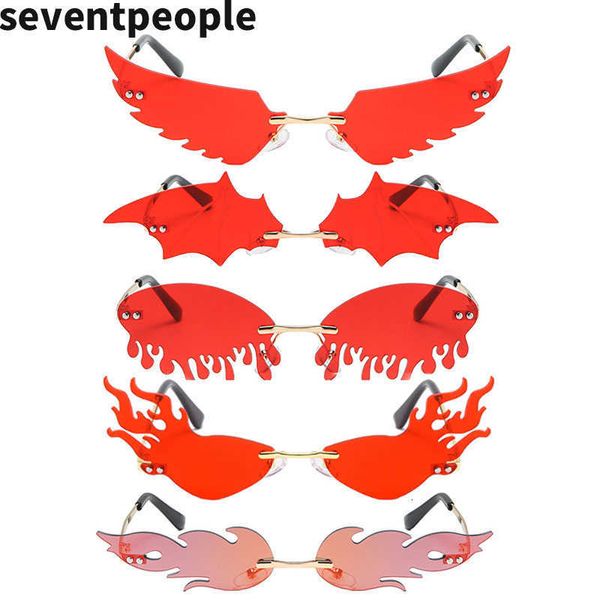 sun glasses luxury fashion flame glasses women rimless bat tears shades eyeglass vintage feather glass fire shape eyewears, White;black
sun glasses luxury fashion flame glasses women rimless bat tears shades eyeglass vintage feather glass fire shape eyewears, White;black