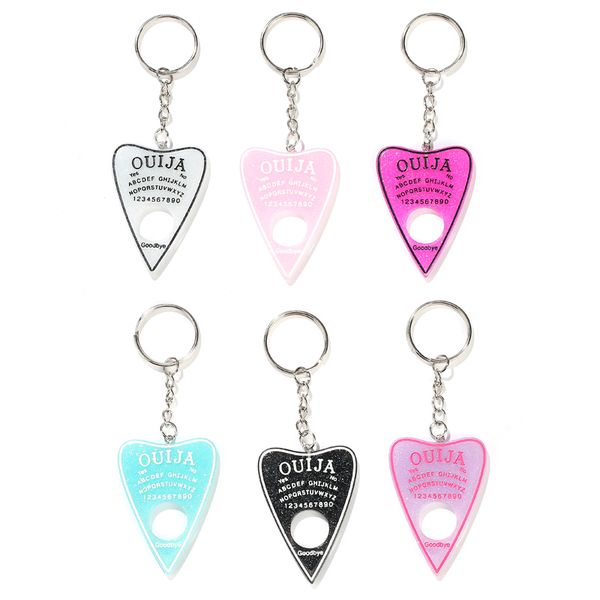 ouija planchette glitter resin charm keychain ouija keyring ouija board keyring handbag charms for woman, Silver
ouija planchette glitter resin charm keychain ouija keyring ouija board keyring handbag charms for woman, Silver