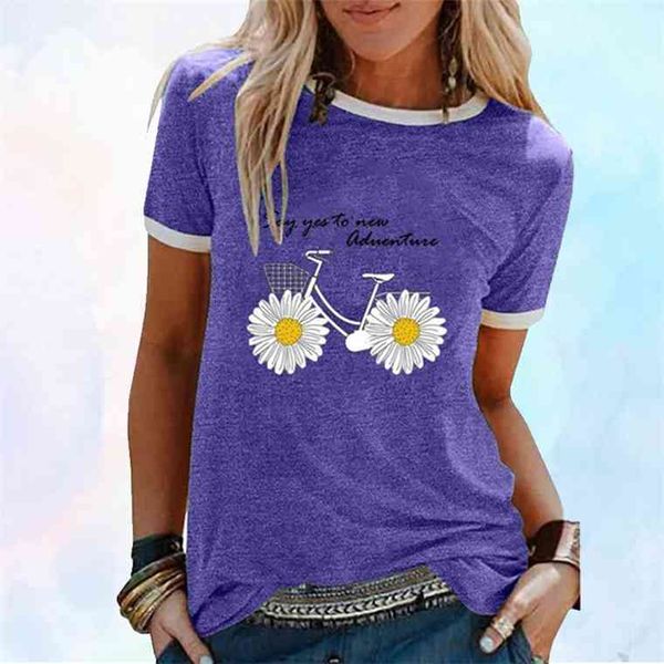 daisy flower bicycle print women summer t shirt 2021 aesthetic patchwork tshirts causal harajuku plus size kpop clothes t-shirt, White
daisy flower bicycle print women summer t shirt 2021 aesthetic patchwork tshirts causal harajuku plus size kpop clothes t-shirt, White