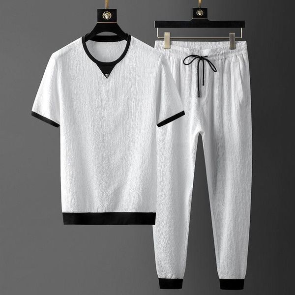 men's tracksuits luxury high fashion short-sleeved casual summer fast wear thin sportswear, Gray
men's tracksuits luxury high fashion short-sleeved casual summer fast wear thin sportswear, Gray