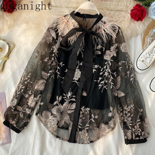 women's blouses & shirts gaganight embroidery flower women blouse fashion tassel vintage office lady chic shirt lace black long sleeve, White
women's blouses & shirts gaganight embroidery flower women blouse fashion tassel vintage office lady chic shirt lace black long sleeve, White