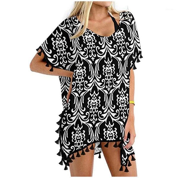summer swimsuit cover-ups for women trim kaftan chiffon tassels swimwear beach loose bikini cover up comfortable #3g women's, White;black
summer swimsuit cover-ups for women trim kaftan chiffon tassels swimwear beach loose bikini cover up comfortable #3g women's, White;black