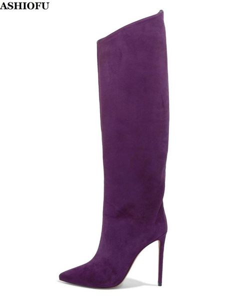 boots ashiofu style handmade women's high heel night-club party prom knee evening shinny fashion shoes, Black
boots ashiofu style handmade women's high heel night-club party prom knee evening shinny fashion shoes, Black