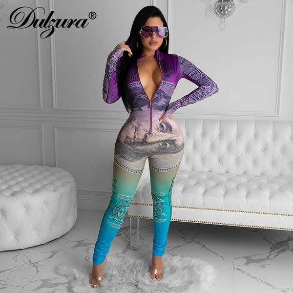 dulzura gradient dollar print zipper women long sleeve jumpsuit bodycon streetwear stretch sporty casual 2021 autumn winter, Black;white
dulzura gradient dollar print zipper women long sleeve jumpsuit bodycon streetwear stretch sporty casual 2021 autumn winter, Black;white