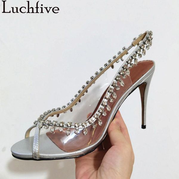 sandals pvc rhinestone back strap women shoes slip on transparent stiletto ladies party wedding pumps female summer, Black
sandals pvc rhinestone back strap women shoes slip on transparent stiletto ladies party wedding pumps female summer, Black