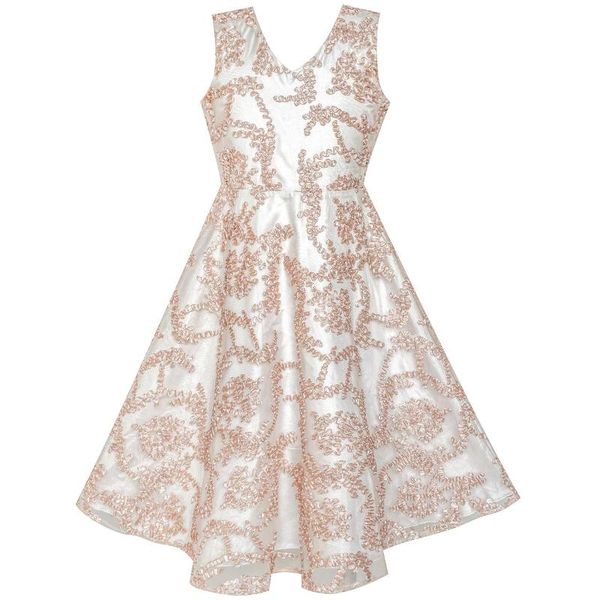girl's dresses flower girl dress v neckline embroidered floral champagne 2021 summer princess wedding party kids clothes size 6-12, Red;yellow
girl's dresses flower girl dress v neckline embroidered floral champagne 2021 summer princess wedding party kids clothes size 6-12, Red;yellow