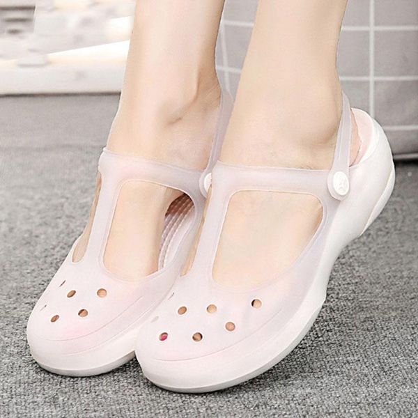 sandals summer women jelly flat shoes waterproof female ankle buckle slippers soft light slides comfortable beach, Black
sandals summer women jelly flat shoes waterproof female ankle buckle slippers soft light slides comfortable beach, Black