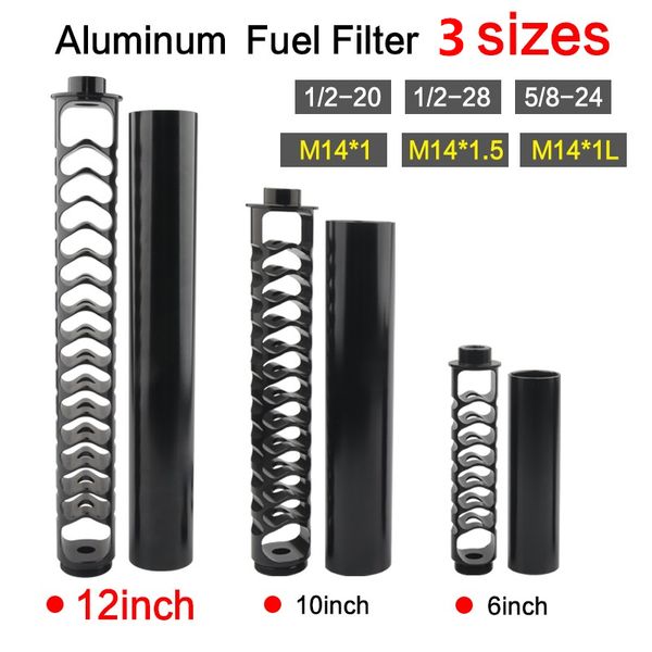 new 1/2-20 1/2-28 5/8-24 m14*1 m14*1.5 m14*1l 12" 10" 6" single core aluminum fuel filter solvent trap for napa 4003 wix 2400
new 1/2-20 1/2-28 5/8-24 m14*1 m14*1.5 m14*1l 12" 10" 6" single core aluminum fuel filter solvent trap for napa 4003 wix 2400