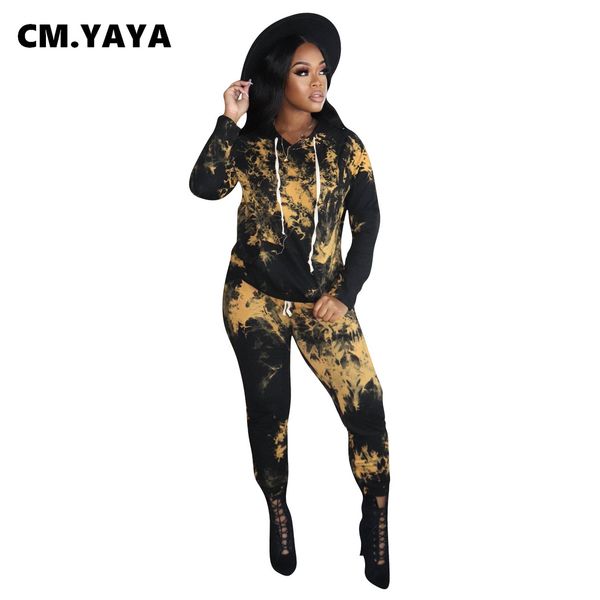two 2 piece set women fall winter fitness outfits hoodies + jogger pants suits overalls street tie-dye print trasuitby air, White
two 2 piece set women fall winter fitness outfits hoodies + jogger pants suits overalls street tie-dye print trasuitby air, White