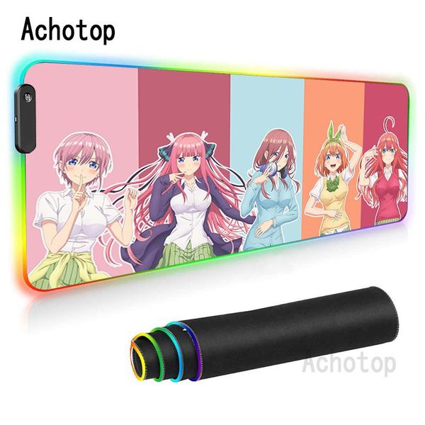 mouse pads & wrist rests anime rgb gotoubun no hanayome pad pc gamer kawaii large otaku mat cartoon computer keyboard with backlit
mouse pads & wrist rests anime rgb gotoubun no hanayome pad pc gamer kawaii large otaku mat cartoon computer keyboard with backlit