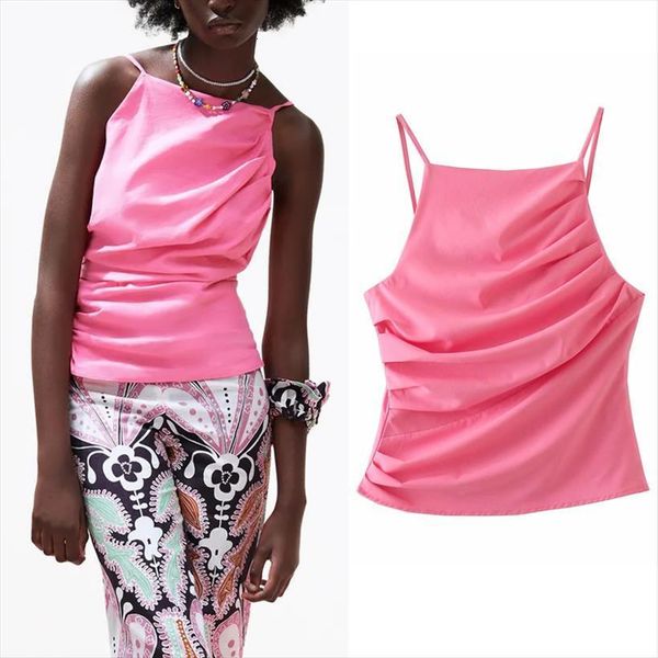 traf za pink halter women cami white crop ruched strap sleeveless womens summer backless tanks
traf za pink halter women cami white crop ruched strap sleeveless womens summer backless tanks