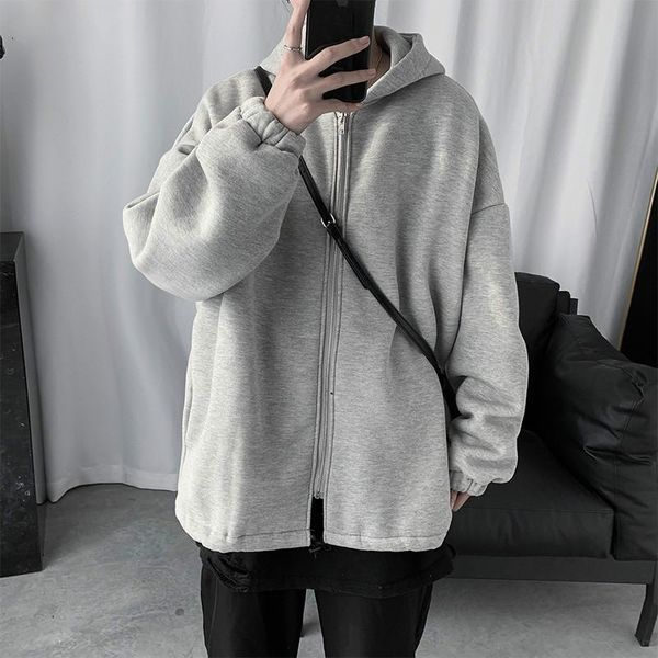 men's jackets men hooded solid simple zip-up oversize 2xl students kpop basic daily all-match fashion streetwear harajuku mens coat, Black;brown
men's jackets men hooded solid simple zip-up oversize 2xl students kpop basic daily all-match fashion streetwear harajuku mens coat, Black;brown