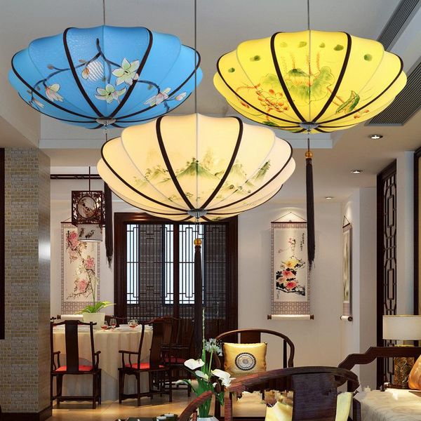 pendant lamps 2021 chinese restaurant chandeliers vintage landscape painting tea room pot fabric hand-painted lanterns
pendant lamps 2021 chinese restaurant chandeliers vintage landscape painting tea room pot fabric hand-painted lanterns