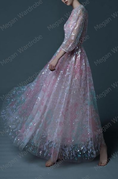 sparkle sequins latern sleeves long formal dressing 2021 pretty a-line o-neck colorful draped tulle dresses girls real image casual, Black;gray
sparkle sequins latern sleeves long formal dressing 2021 pretty a-line o-neck colorful draped tulle dresses girls real image casual, Black;gray